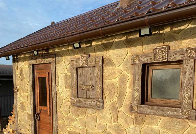 Каркасная баня снаружи