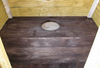 Деревянный туалет для дачи в Орше